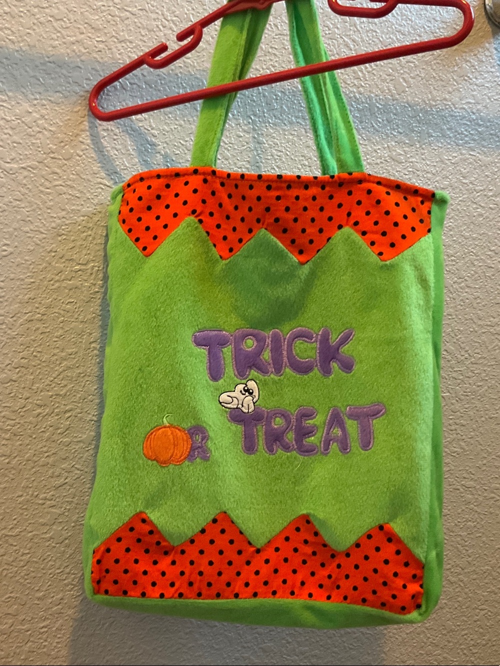 Kids Trick or Treat Tote Bag - Green